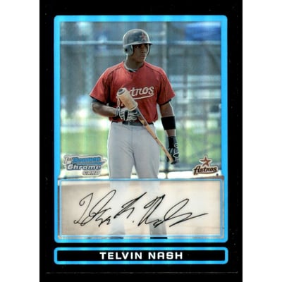 2009 Bowman Chrome Draft Prospects Refractors #BDPP10 Telvin Nash
