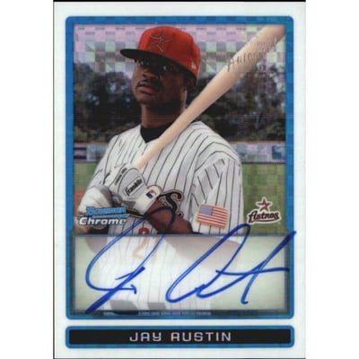 2009 Bowman Chrome Prospects X-Fractors #BCP125 Jay Austin AU