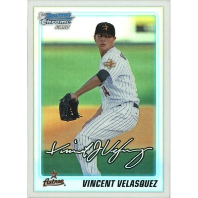 2010 Bowman Chrome Draft Prospects Refractors #BDPP45 Vincent Velasquez