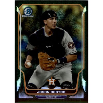 2014 Bowman Chrome Black Static Refractors #133 Jason Castro