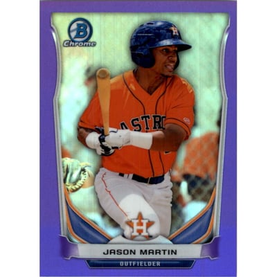 2014 Bowman Chrome Prospects Series 2 Purple Refractors #BCP53 Jason Martin