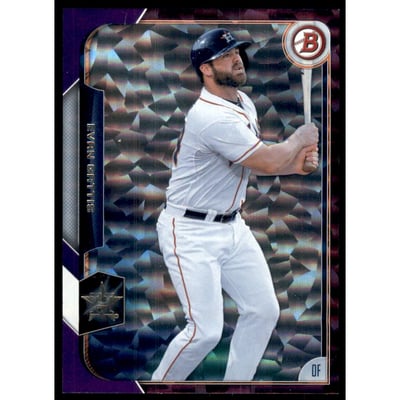 2015 Bowman Purple Ice #71 Evan Gattis