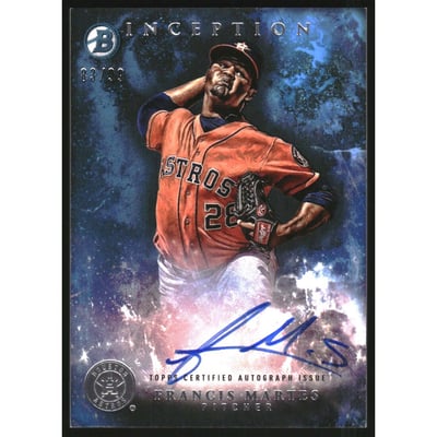 2016 Bowman Inception Prospect Autographs Blue #PAFM Francis Martes