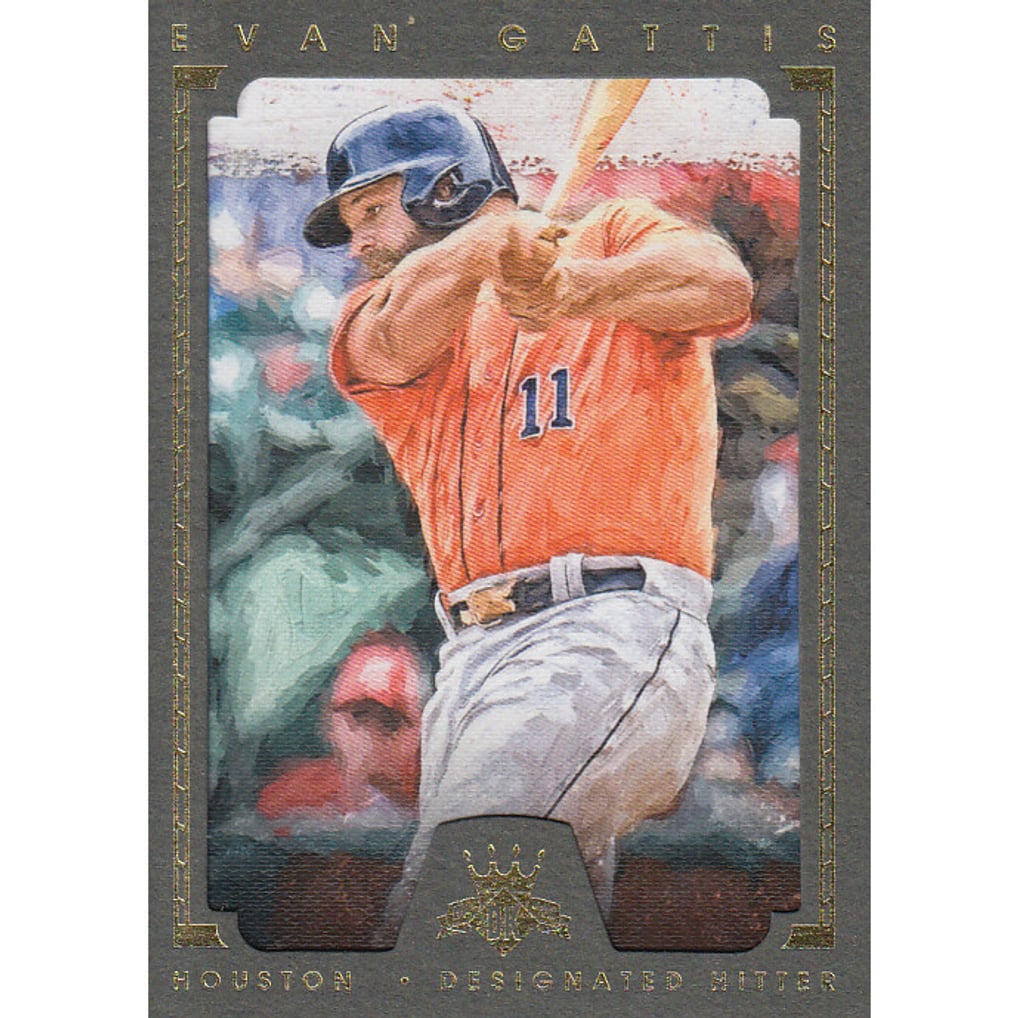 2016 Diamond Kings Framed Green #69 Evan Gattis