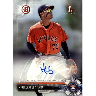 2017 Bowman Prospect Autographs #PAMS Miguelangel Sierra