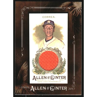 2017 Topps Allen and Ginter Framed Mini Relics #MRCC Carlos Correa