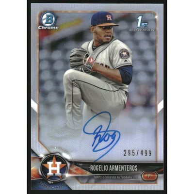 2018 Bowman Chrome Prospect Autographs Refractors #BCPARAR Rogelio Armenteros