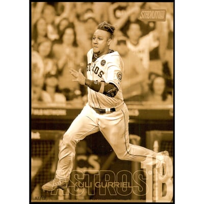 2018 Stadium Club 5x7 Gold #277 Yuli Gurriel