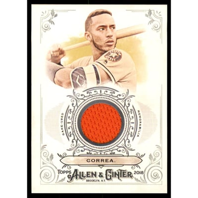 2018 Topps Allen and Ginter Relics #FSRBCC Carlos Correa B