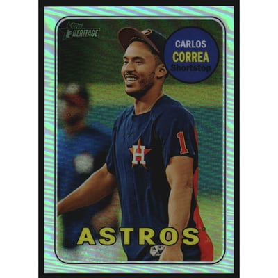 2018 Topps Heritage Chrome Refractors #THC125 Carlos Correa