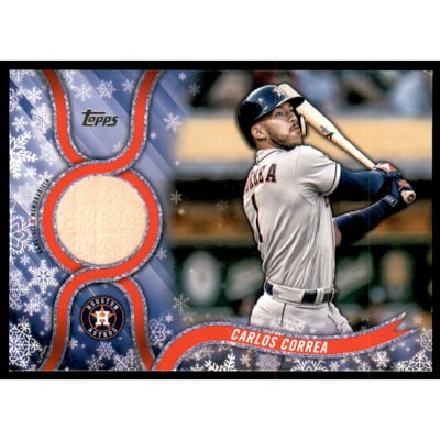 2018 Topps Walmart Holiday Snowflake Relics #RCC Carlos Correa