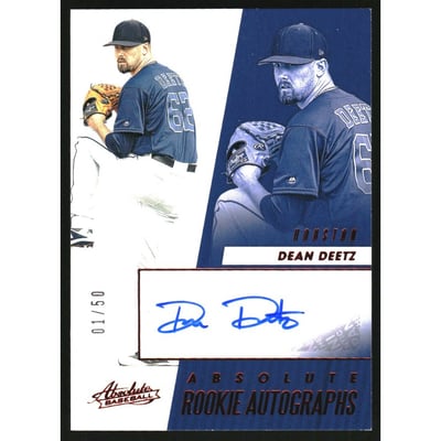 2019 Absolute Rookie Autographs Red #3 Dean Deetz