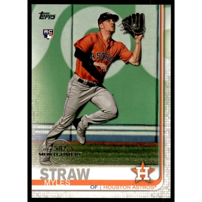 2019 Topps Factory Set 582 Montgomery #629 Myles Straw