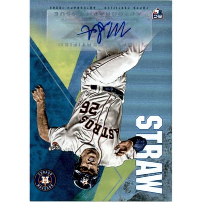 2019 Topps Fire Autographs #FAMS Myles Straw