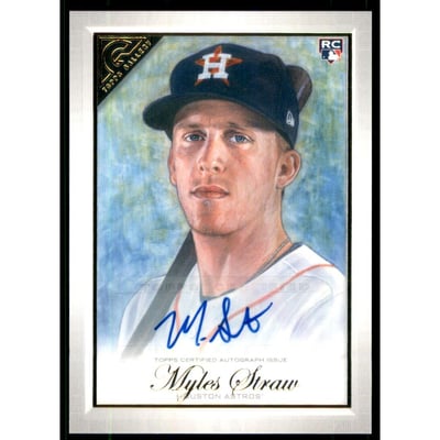 2019 Topps Gallery Autographs #19 Myles Straw