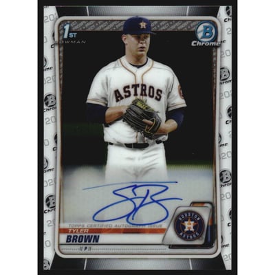 2020 Bowman Chrome Draft Autographs #CDATBR Tyler Brown