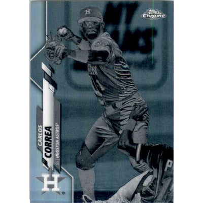 2020 Topps Chrome Negative Refractors #29 Carlos Correa