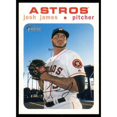 2020 Topps Heritage White Border #128 Josh James