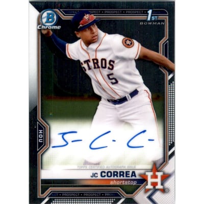 2021 Bowman Chrome Prospect Autographs #CPAJCO JC Correa