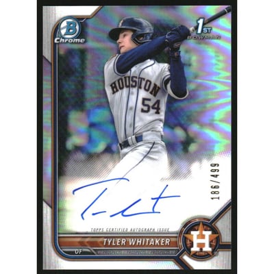 2022 Bowman Chrome Prospect Autographs Refractors #CPATW Tyler Whitaker