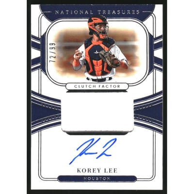 2022 Panini National Treasures Clutch Factor Signatures #18 Korey Lee/99