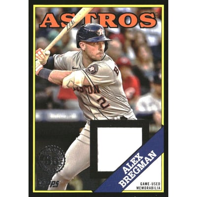 2023 Topps '88 Topps Relics Black #88RABR Alex Bregman
