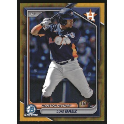 2024 Bowman Chrome Prospects Gold Refractors #BCP248 Luis Baez