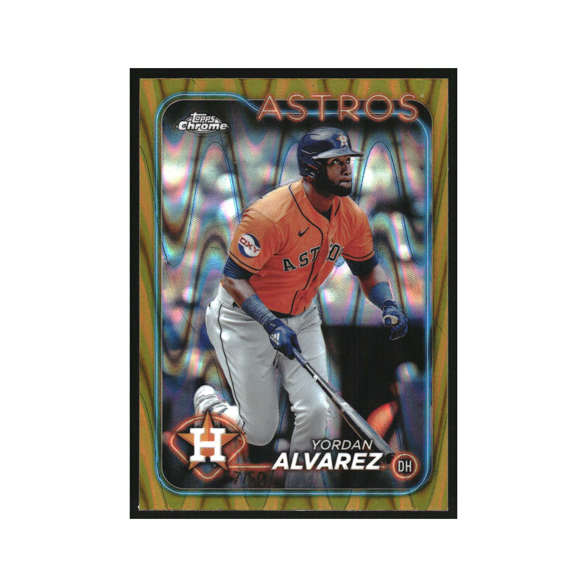 2024 Topps Chrome Gold RayWave Refractors #170 Yordan Alvarez /50