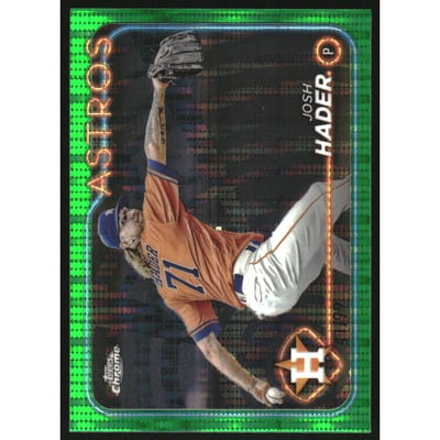 2024 Topps Chrome Green Sonar Refractors #162 Josh Hader