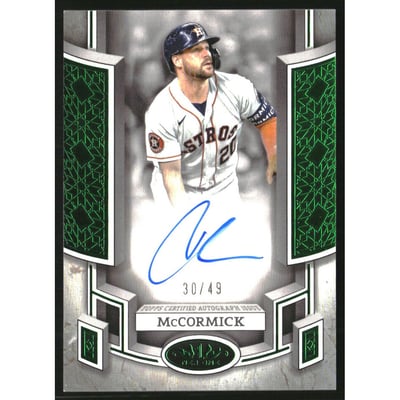 2024 Topps Tier One Break Out Autographs Green Foil #BOACMC Chas McCormick/49