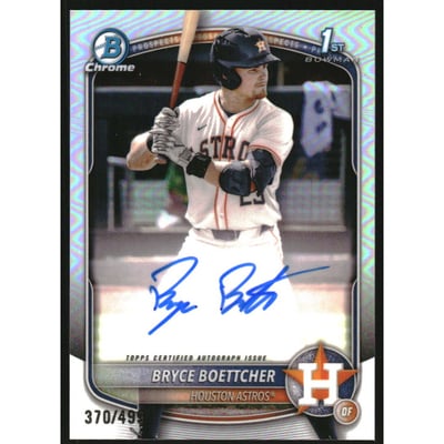 2025 Bowman Chrome Prospect Autographs Refractors #CPABB Bryce Boettcher