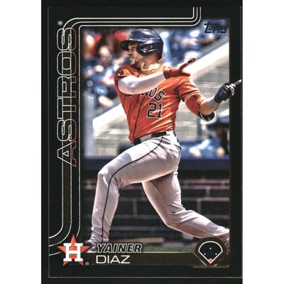 2025 Topps Black #299 Yainer Diaz