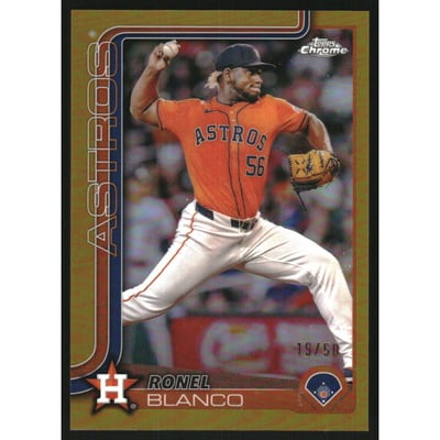 2025 Topps Chrome Gold Refractors #292 Ronel Blanco