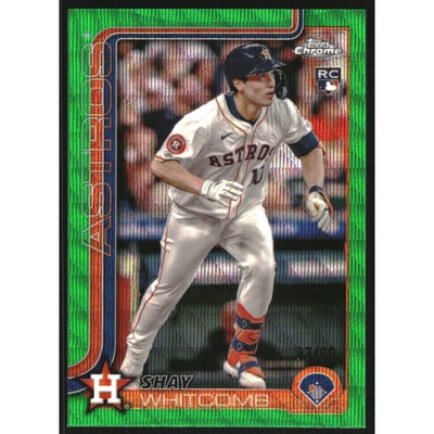 2025 Topps Chrome Green Wave Refractors #251 Shay Whitcomb