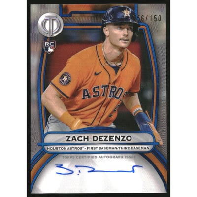 2025 Topps Tribute Autographs Blue #TAZD Zach Dezenzo