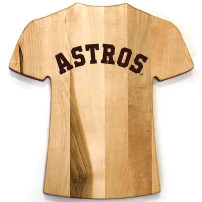 Houston Astros Baseball BBQ Jersey Style Cutting Board