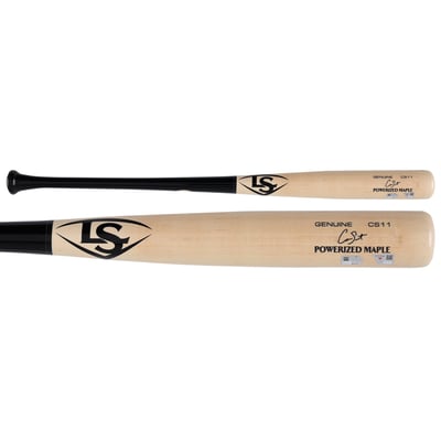 Cam Smith Houston Astros Fanatics Authentic Player-Issued Tan and Black Louisville Slugger Bat from the 2026 MLB Season - NF70457360