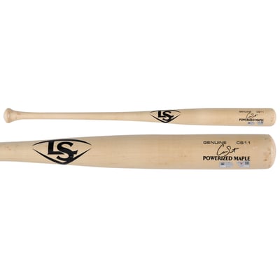 Cam Smith Houston Astros Fanatics Authentic Player-Issued Tan Louisville Slugger Bat from the 2026 MLB Season - NF70457362