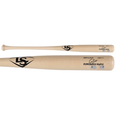 Cam Smith Houston Astros Fanatics Authentic Player-Issued Tan Louisville Slugger Bat from the 2026 MLB Season - NF70457364