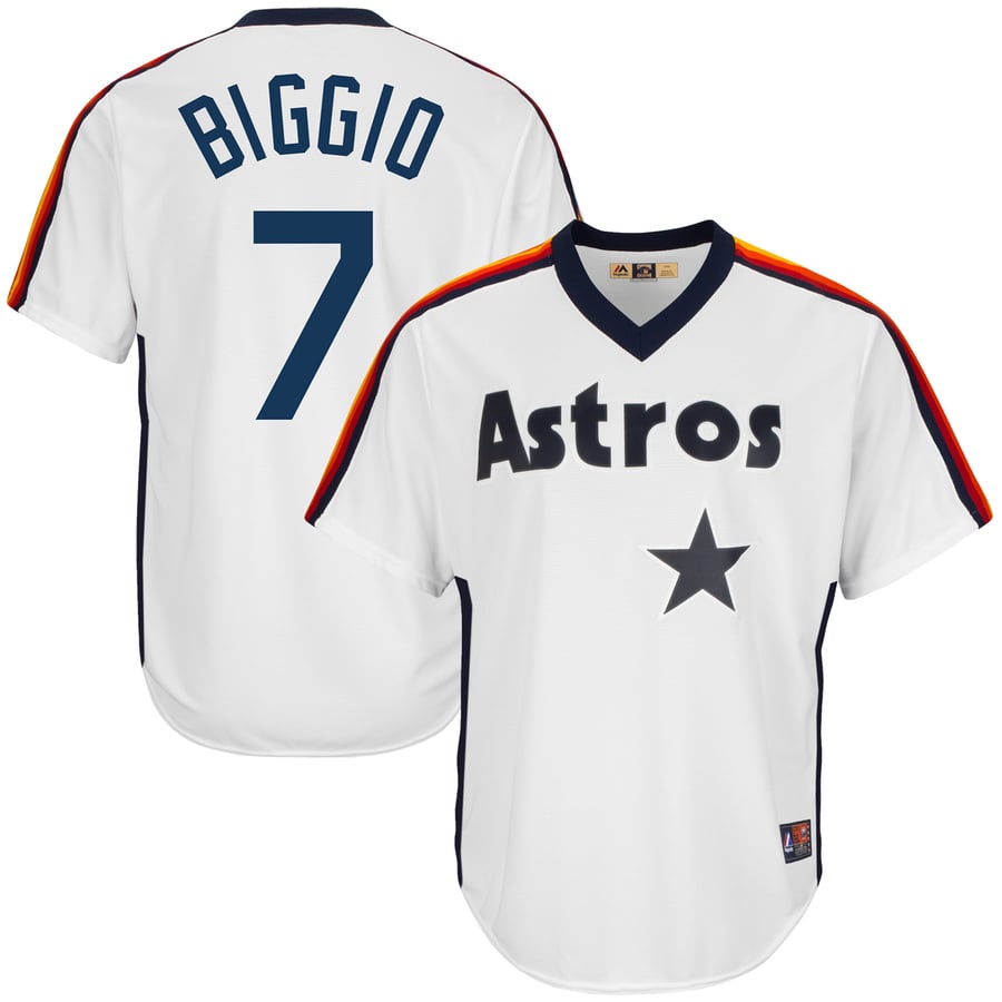 Craig Biggio 2005 Houston Astros World Series Alternate White Jersey - Men's, Officially Licensed Majestic