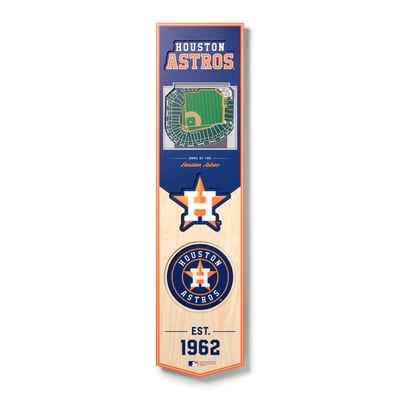 Houston Astros Fanpoint 8'' x 32'' 3D StadiumView Banner