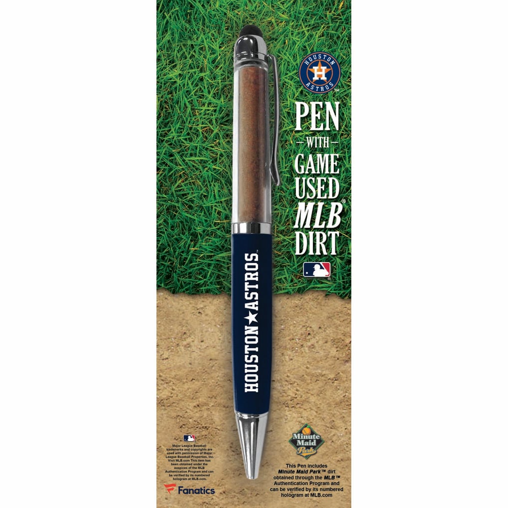 Houston Astros Fanatics Authentic Executive Pen with Game-Used Dirt