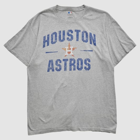 Houston Astros Genuine Merchandise 2010s T-shirt - Heather Gray - L by Fanatics Real Vintage