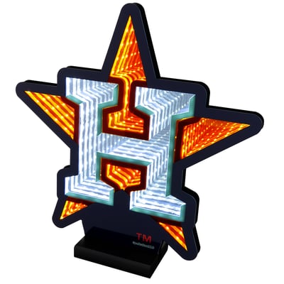 Houston Astros LED Infinity Logo Light