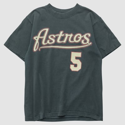 Houston Astros Majestic 2000s T-shirt - Black - Yth M by Fanatics Real Vintage