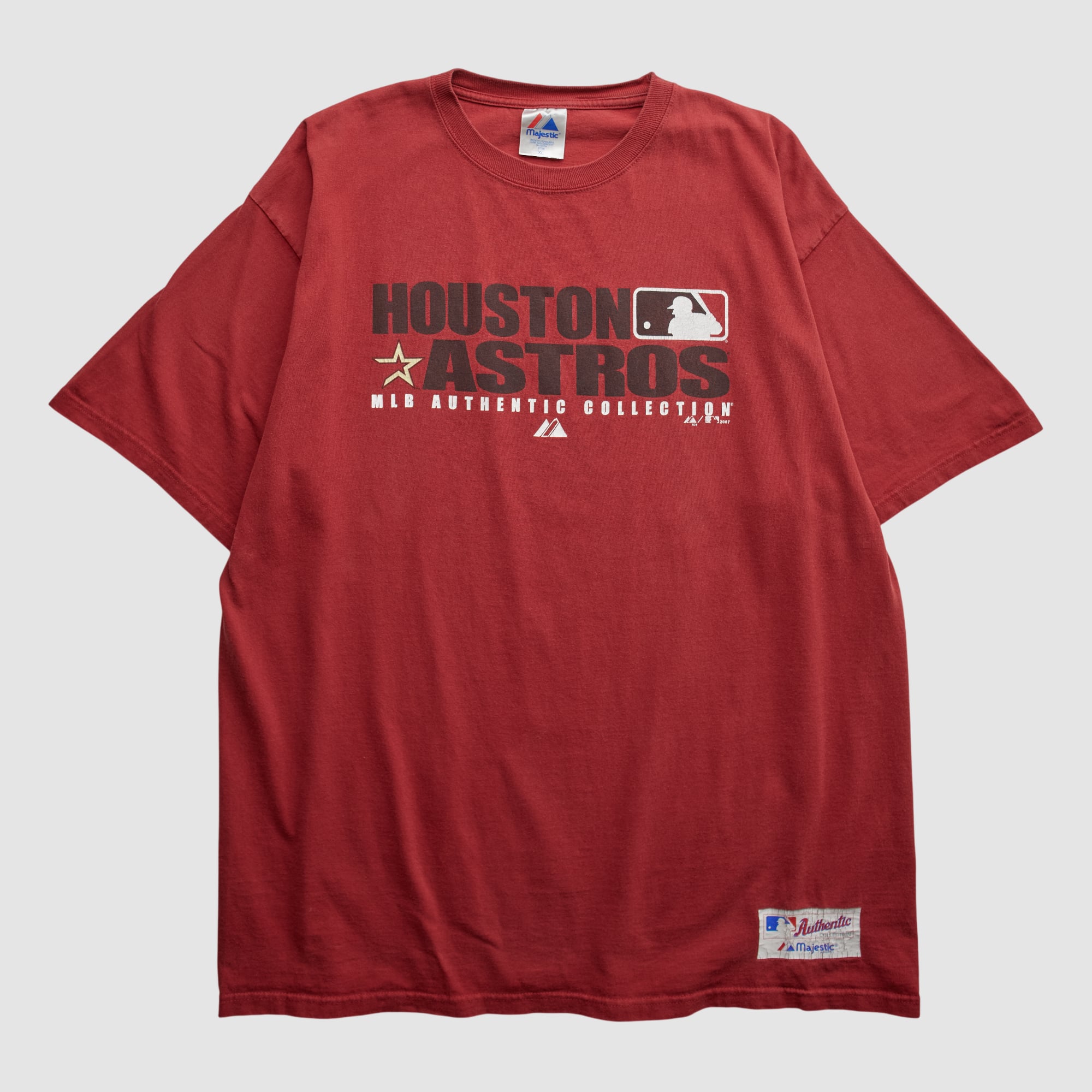 Houston Astros Majestic 2007 T-shirt - Red - 2XL by Fanatics Real 