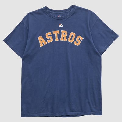 Houston Astros Majestic 2010s T-shirt - Navy - S by Fanatics Real Vintage