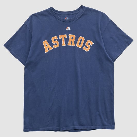 Houston Astros Majestic 2010s T-shirt - Navy - S by Fanatics Real Vintage