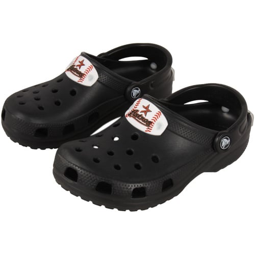Houston Astros Youth Crocs Classic - Black