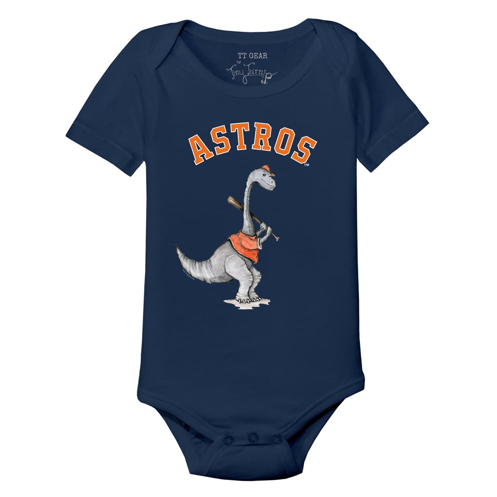 Houston Astros Tiny Turnip Infant Bronto Bodysuit - Navy
